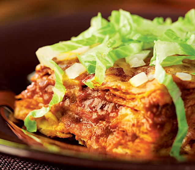 Cazuela De Enchiladas De Chile Rojo