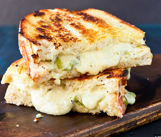 Oaxaca and Green Chile Grilled Cheese