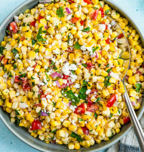 Charred Corn and Hatch Green Chile Salad