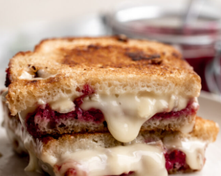 Brie, Bacon, & Raspberry Grilled Cheese
