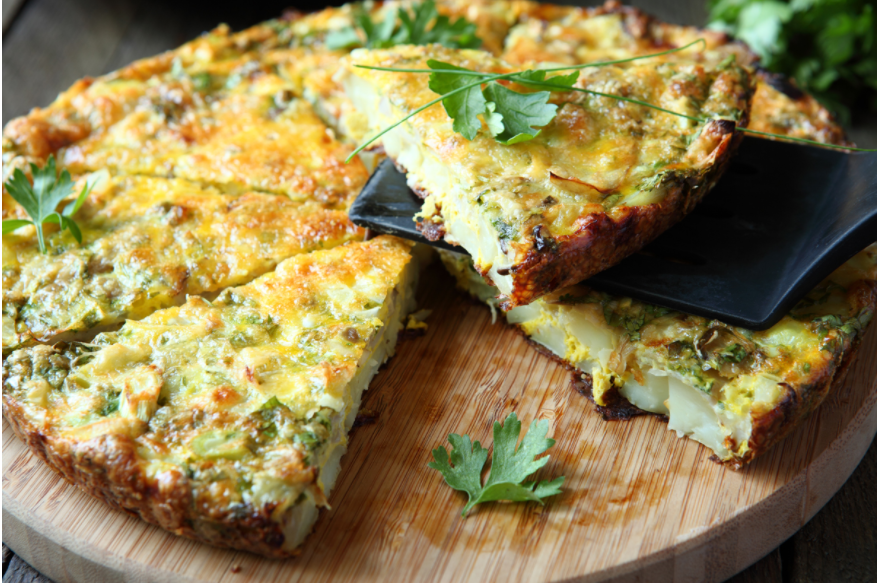 Hatch Green Chile and Vegetable Frittata 1 Ranked New Mexico Salsa