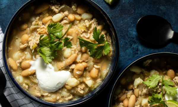 Hatch Green Chile and White Bean Stew