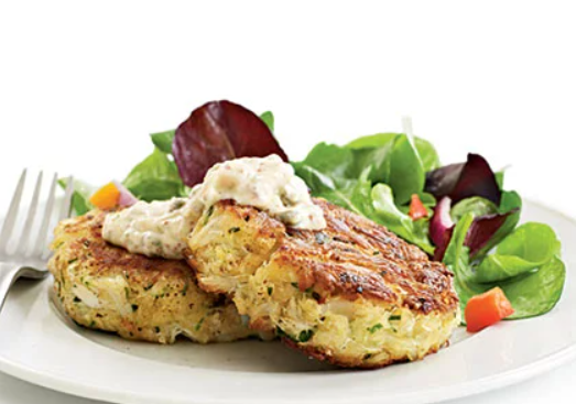 Green Chile Crab Cakes with Smoky Remoulade Sauce