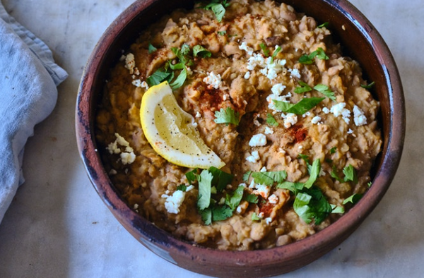 Green Chile Refried Beans