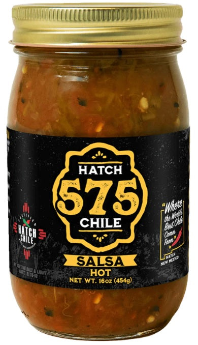 575 Green Chile Salsa Hot-Made in New Mexico