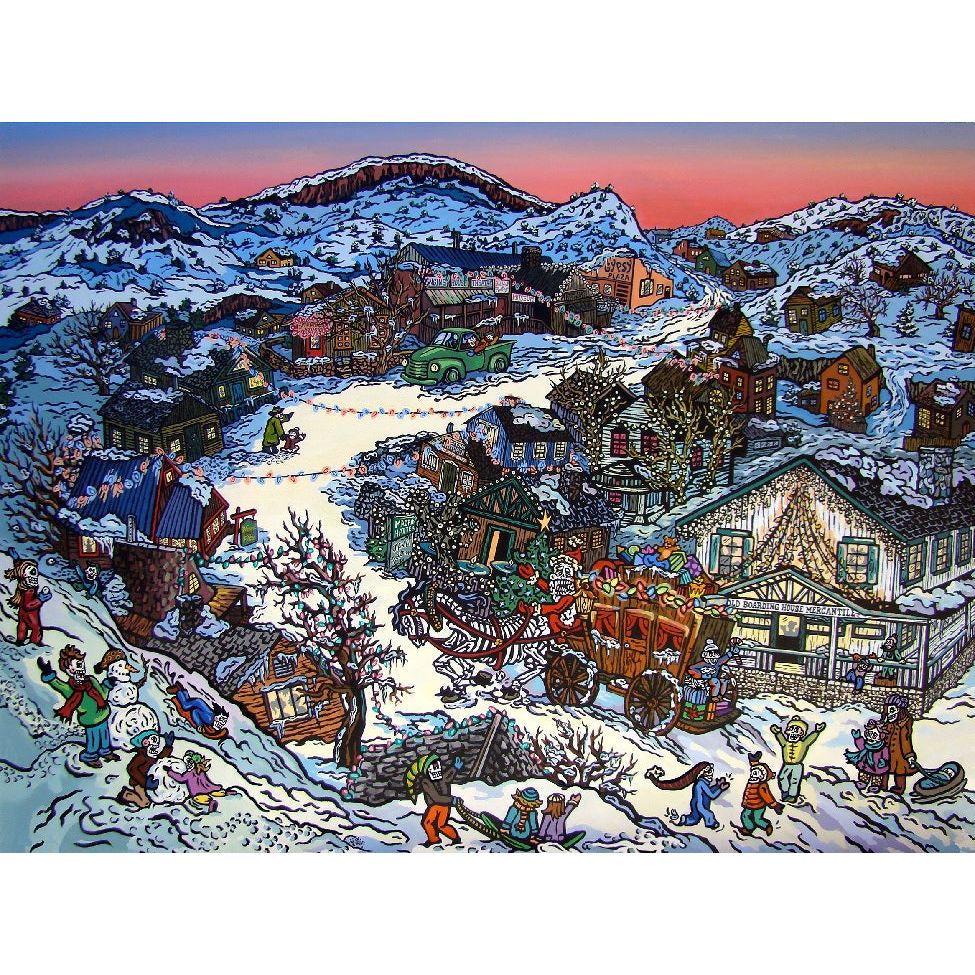 A New Mexico Christmas Giclee-#1 Ranked New Mexico Salsa & Chile Powder | Made in New Mexico