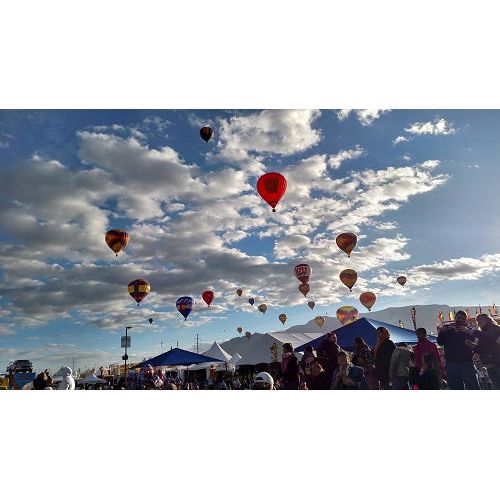 Balloon Fiesta Giclee 30" x 50"-#1 Ranked New Mexico Salsa & Chile Powder | Made in New Mexico