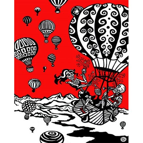 Balloon Fiesta Giclee 30" x 50"-#1 Ranked New Mexico Salsa & Chile Powder | Made in New Mexico