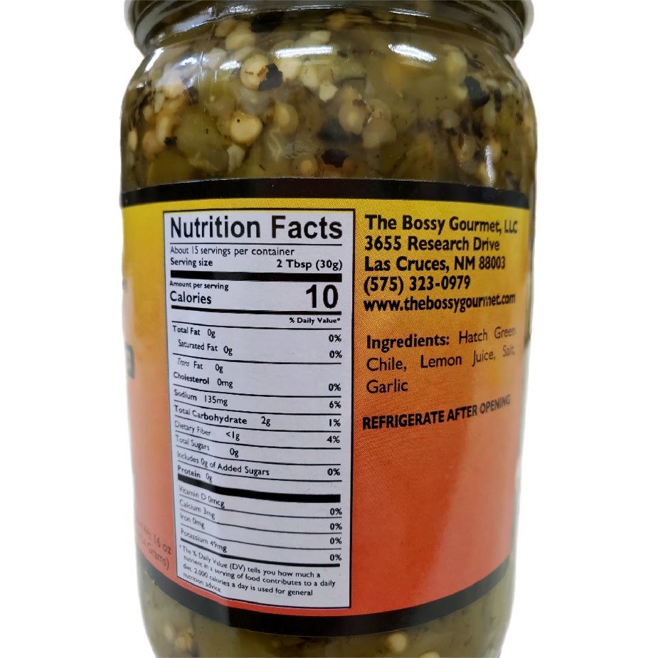 Bossy Gourmet Hatch Flame Roasted Green Chile-#1 Ranked New Mexico Salsa & Chile Powder | Made in New Mexico