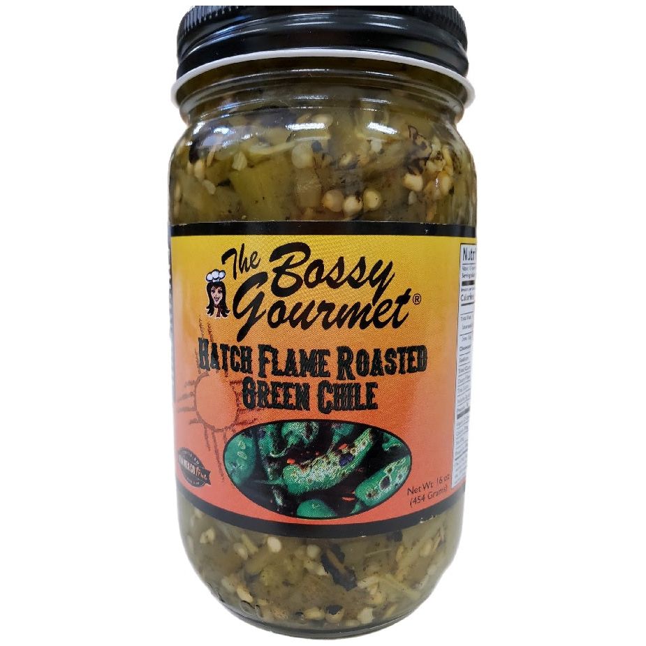 Bossy Gourmet Hatch Flame Roasted Green Chile-#1 Ranked New Mexico Salsa & Chile Powder | Made in New Mexico