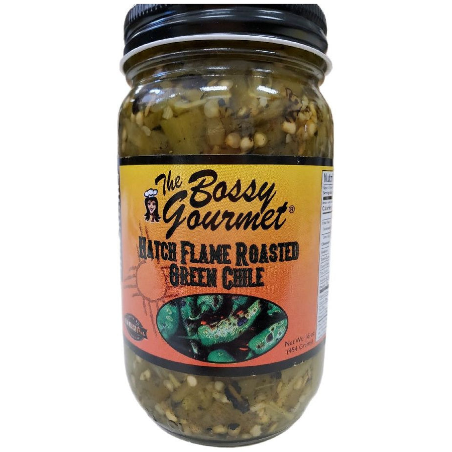 Bossy Gourmet Hatch Flame Roasted Green Chile-#1 Ranked New Mexico Salsa & Chile Powder | Made in New Mexico