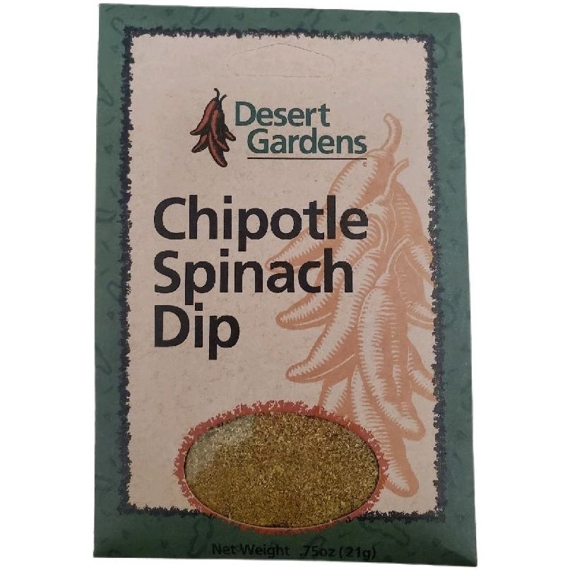 Desert Gardens Chipotle Spinach Dip Mix-#1 Ranked New Mexico Salsa & Chile Powder | Made in New Mexico