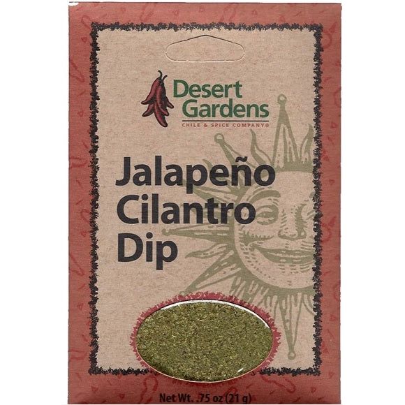 Desert Gardens Jalapeno Cilantro Dip Mix-#1 Ranked New Mexico Salsa & Chile Powder | Made in New Mexico