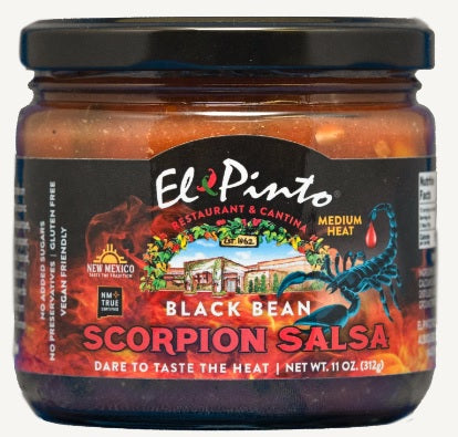 El Pinto Black Bean Scorpion Salsa-#1 Ranked New Mexico Salsa &amp; Chile Powder | Made in New Mexico