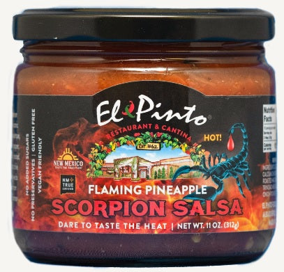 El Pinto Flaming Pineapple Scorpion Salsa-#1 Ranked New Mexico Salsa &amp; Chile Powder | Made in New Mexico