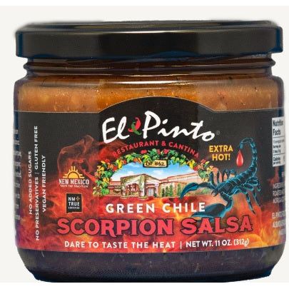 El Pinto Green Chile Scorpion Salsa-#1 Ranked New Mexico Salsa & Chile Powder | Made in New Mexico