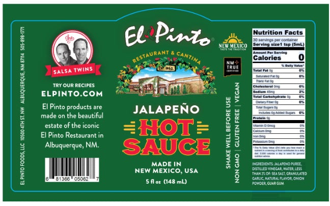 El Pinto Jalapeno Hot Sauce-#1 Ranked New Mexico Salsa &amp; Chile Powder | Made in New Mexico