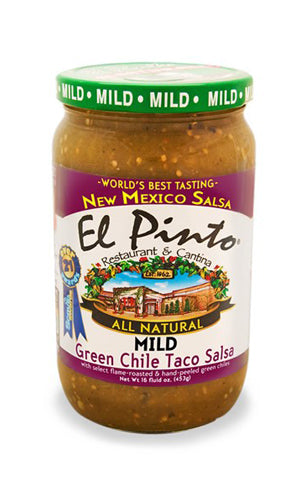 El Pinto Medium Salsa Verde-#1 Ranked New Mexico Salsa &amp; Chile Powder | Made in New Mexico