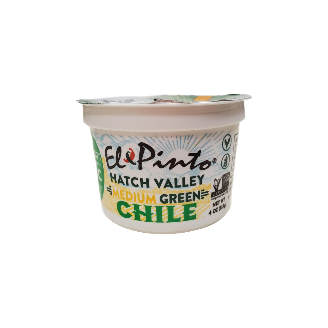 El Pinto Roasted Green Chile 4 oz.-#1 Ranked New Mexico Salsa & Chile Powder | Made in New Mexico