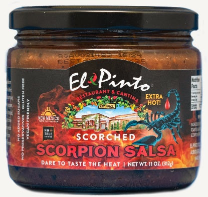 El Pinto Scorched Scorpion Salsa-#1 Ranked New Mexico Salsa &amp; Chile Powder | Made in New Mexico