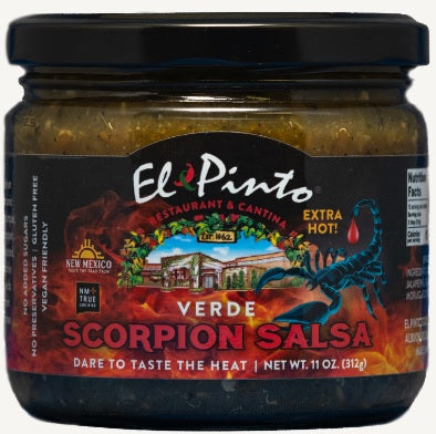 El Pinto Verde Scorpion Salsa-#1 Ranked New Mexico Salsa & Chile Powder | Made in New Mexico