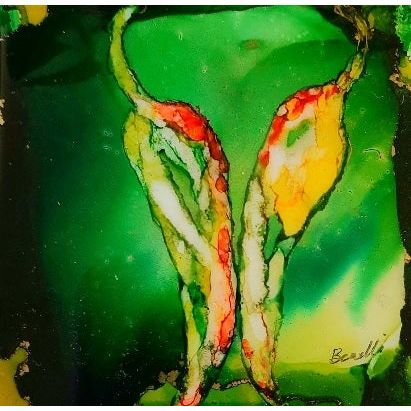 Hand Painted Chile Coasters-#1 Ranked New Mexico Salsa & Chile Powder | Made in New Mexico