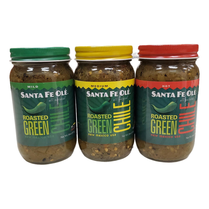 Paquete de chile verde asado Hatch/Santa Fe Ole