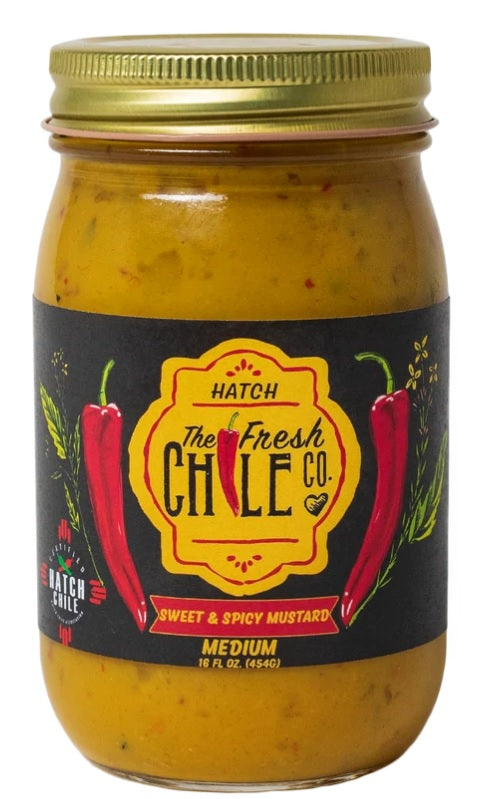 Hatch Sweet and Spicy Mustard-#1 Ranked New Mexico Salsa &amp; Chile Powder | Made in New Mexico