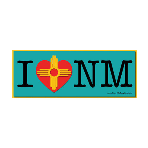 I Love NM Sticker-#1 Ranked New Mexico Salsa & Chile Powder | Made in New Mexico