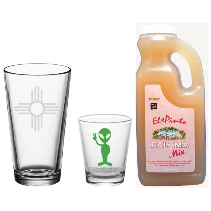 La Paloma Glass Bundle-#1 Ranked New Mexico Salsa & Chile Powder | Made in New Mexico
