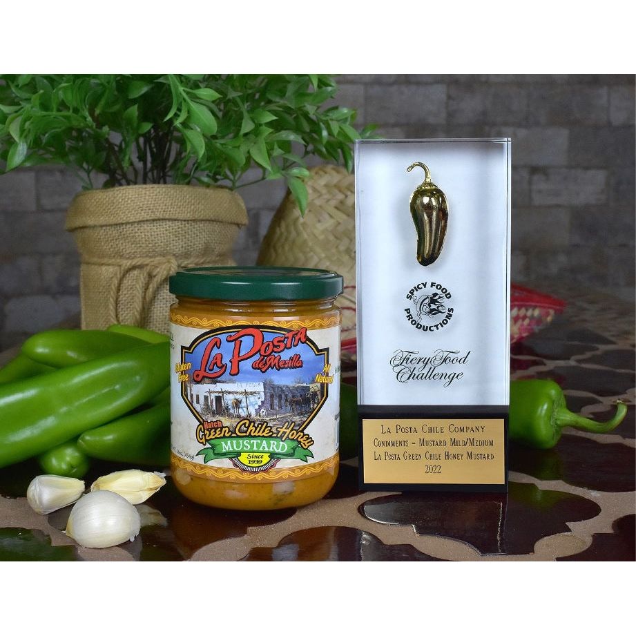 La Posta Hatch Green Chile Honey Mustard-#1 Ranked New Mexico Salsa & Chile Powder | Made in New Mexico