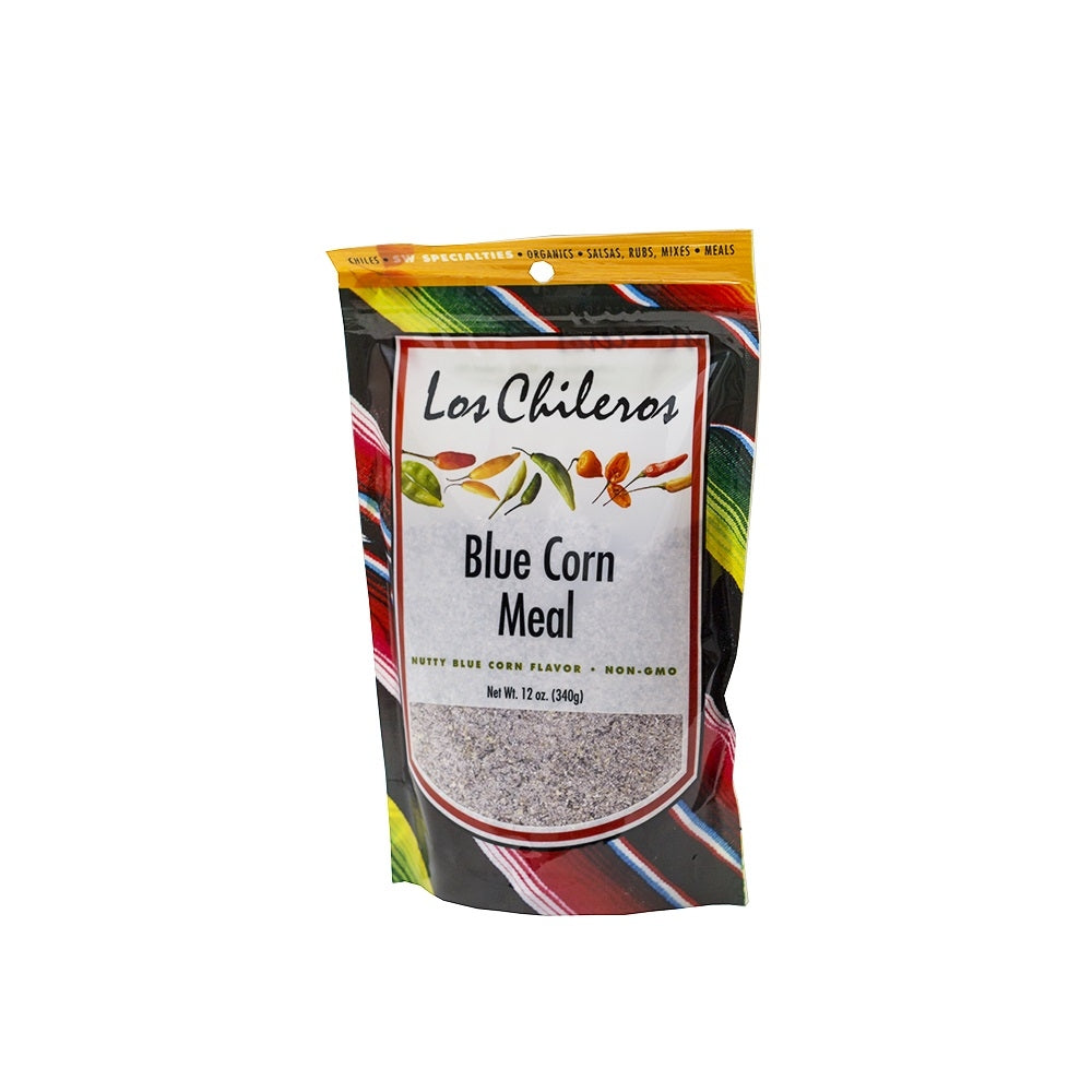 Los Chileros Blue Corn Meal-#1 Ranked New Mexico Salsa &amp; Chile Powder | Made in New Mexico