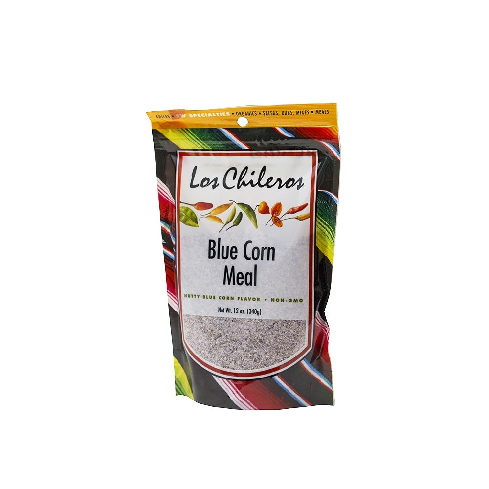 Los Chileros Blue Corn Meal-#1 Ranked New Mexico Salsa & Chile Powder | Made in New Mexico