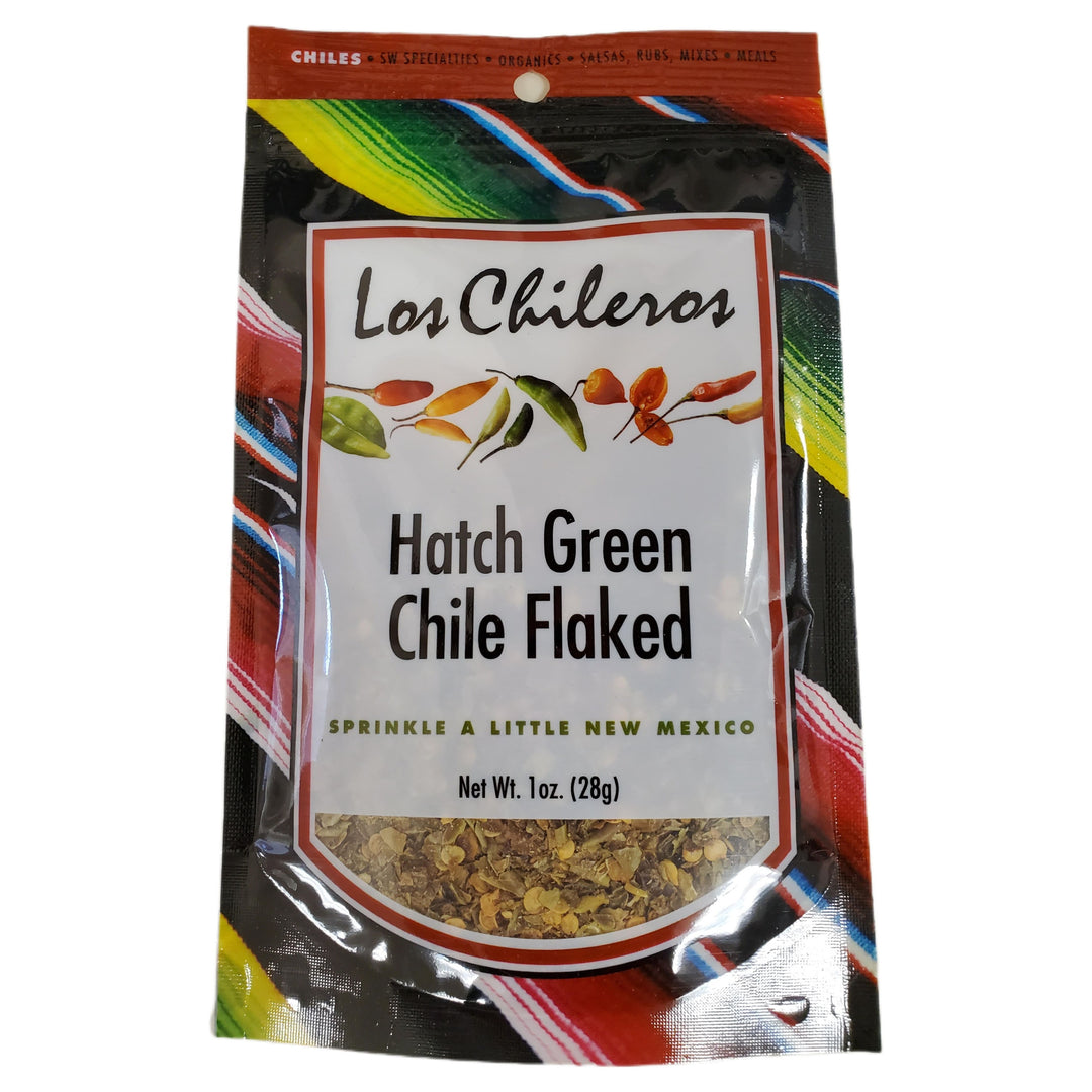 Los Chileros Hatch Green Chile Flaked-#1 Ranked New Mexico Salsa & Chile Powder | Made in New Mexico