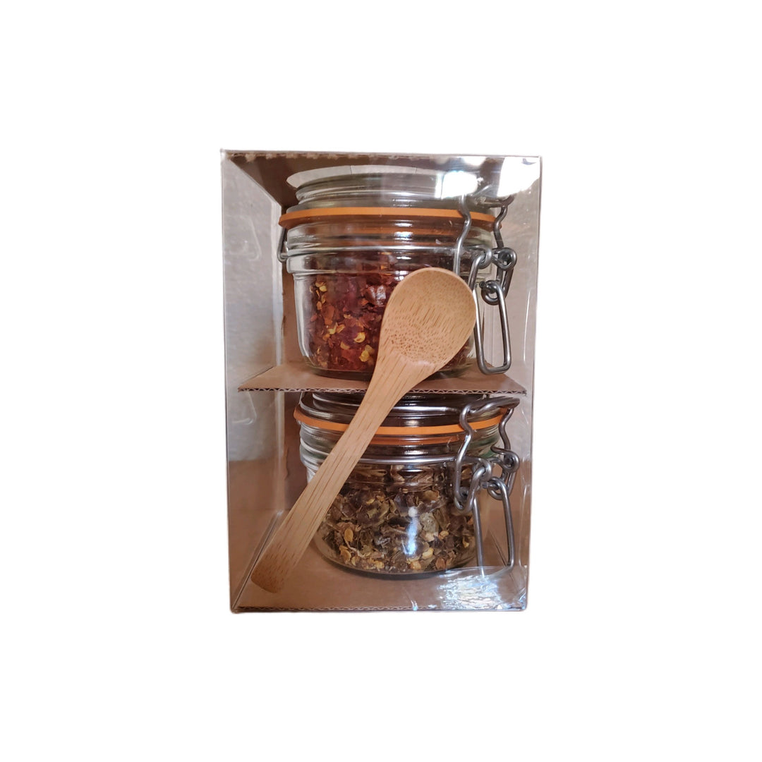 Los Poblanos Organic Red & Green Chile Flakes Gift Set-#1 Ranked New Mexico Salsa & Chile Powder | Made in New Mexico