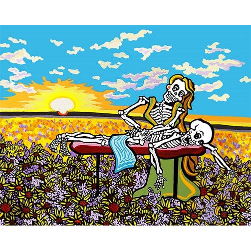 Maiden of Massage Giclee 50" x 30"-#1 Ranked New Mexico Salsa & Chile Powder | Made in New Mexico