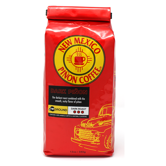 New Mexico Dark Roast Pinon Coffee 12 Oz-#1 Ranked New Mexico Salsa & Chile Powder | Made in New Mexico