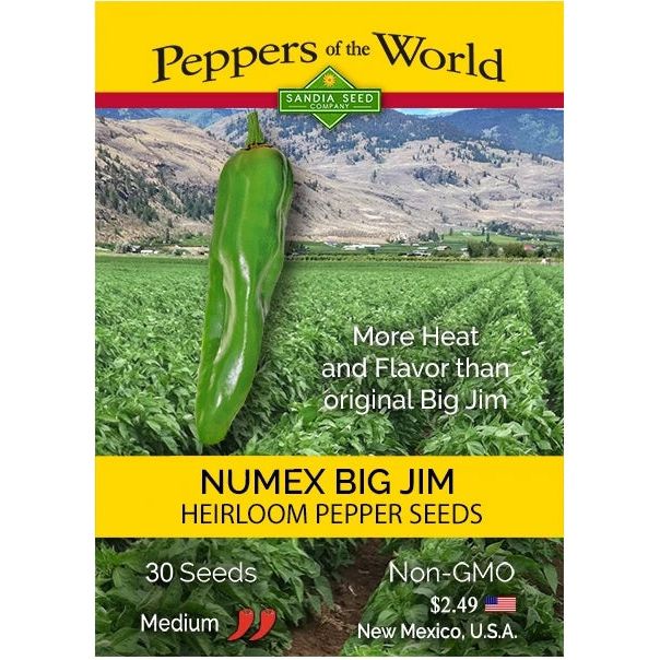 NuMex Big Jim Heirloom Seeds – #1 Ranked New Mexico Salsa & Chile