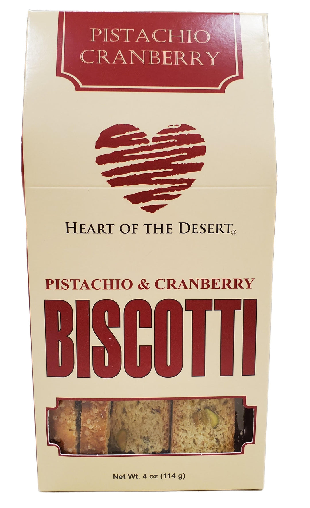 Biscotti de pistacho y arándanos 4 oz