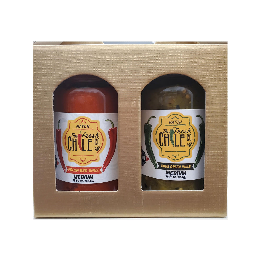 Pure Hatch Chile Sauce 2 Jar Gift Pack-#1 Ranked New Mexico Salsa & Chile Powder | Made in New Mexico