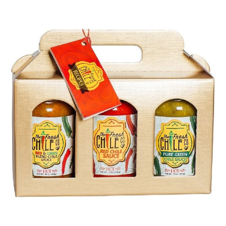 Pure Hatch Chile Sauce 3 Jar Gift Pack-#1 Ranked New Mexico Salsa & Chile Powder | Made in New Mexico