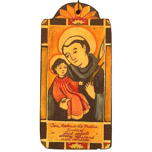 San Antonio de Padua Retablo Ornament-#1 Ranked New Mexico Salsa & Chile Powder | Made in New Mexico