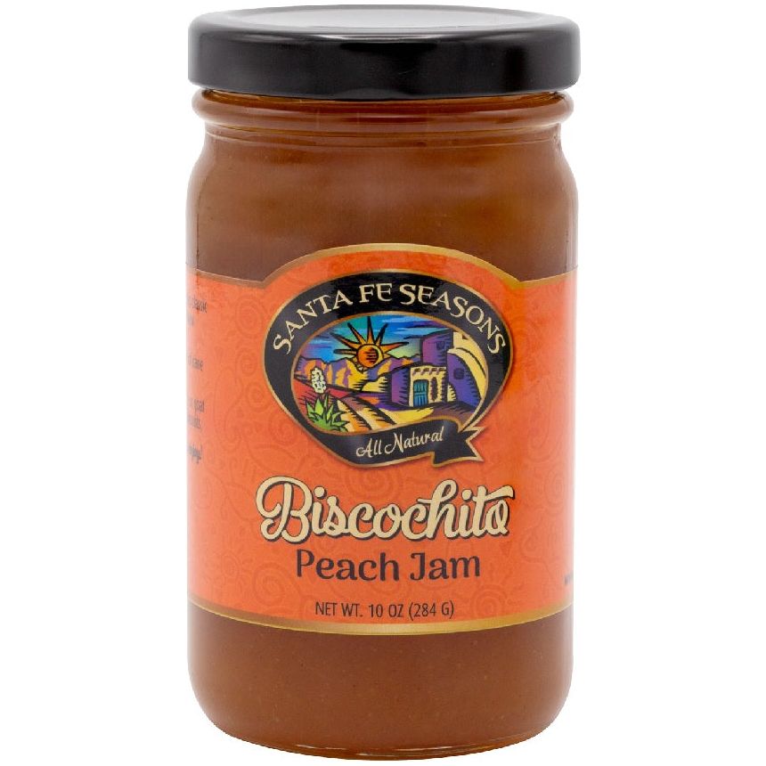 Santa Fe Seasons Peach Jams-#1 Ranked New Mexico Salsa & Chile Powder | Made in New Mexico