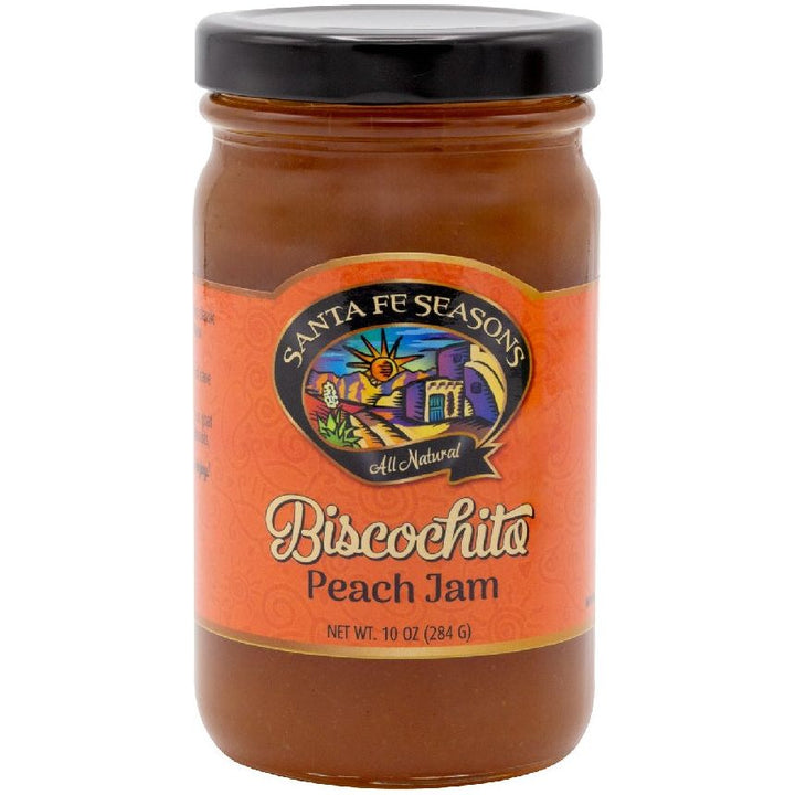 Santa Fe Seasons Peach Jams-#1 Ranked New Mexico Salsa & Chile Powder | Made in New Mexico