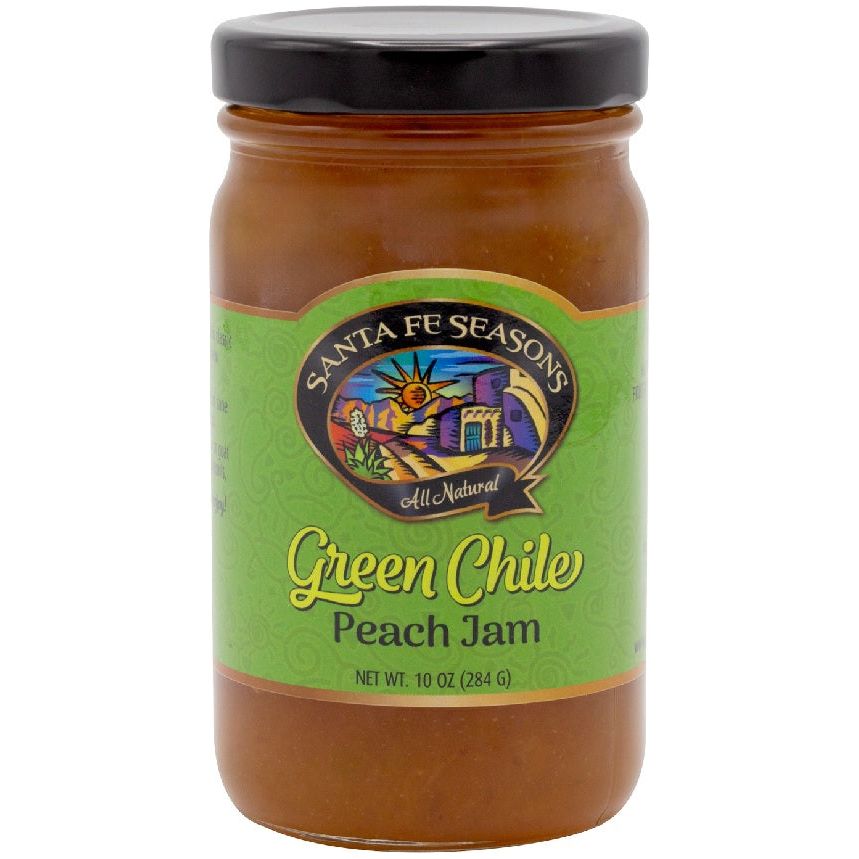 Santa Fe Seasons Peach Jams-#1 Ranked New Mexico Salsa & Chile Powder | Made in New Mexico
