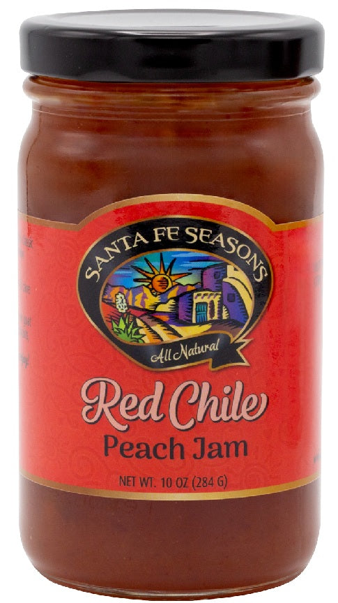 Santa Fe Seasons Peach Jams-#1 Ranked New Mexico Salsa &amp; Chile Powder | Made in New Mexico