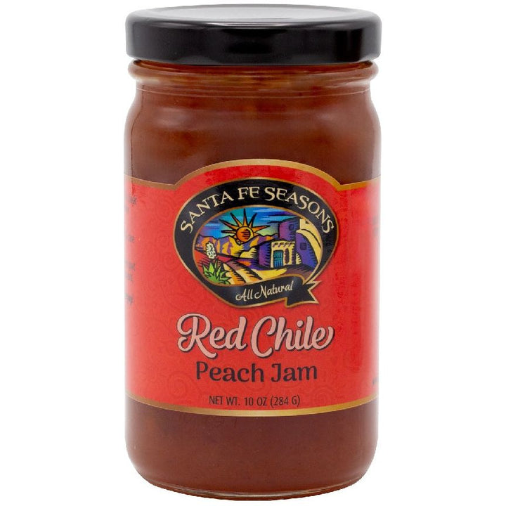 Santa Fe Seasons Peach Jams-#1 Ranked New Mexico Salsa & Chile Powder | Made in New Mexico