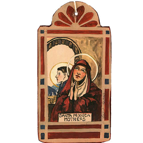 Santa Monica Retablo Ornament-#1 Ranked New Mexico Salsa & Chile Powder | Made in New Mexico