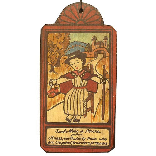 Santo Nino de Atocha Retablo Ornament-#1 Ranked New Mexico Salsa & Chile Powder | Made in New Mexico