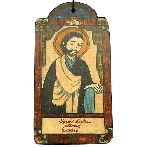 St. Luke Retablo Ornament-#1 Ranked New Mexico Salsa & Chile Powder | Made in New Mexico